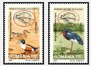1999 - Europa, pasari, serie neuzata foto