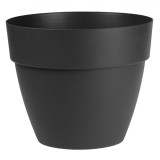 Ghiveci Flori, Model Antracit, Plastic, Diametru 20 cm, &Icirc;nălțime 16.5 cm, Capacitate 3.5 L, Oem
