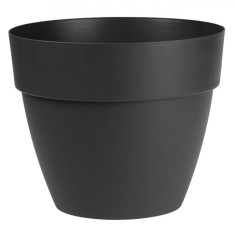 Ghiveci Flori, Model Antracit, Plastic, Diametru 20 cm, &Icirc;nălțime 16.5 cm, Capacitate 3.5 L