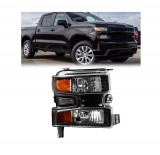 Far CHEVROLET SILVERADO, 01.2018-, partea dreapta, TYC, Tip=USA; H11+HB3+W21/5W; manual; negru; cu prize bec; Omologare: SAE; halogen; este interzisa