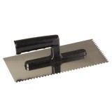 Gletiera inox POLONIA dintata cu maner plastic 270x130 dinti 8mm 61708