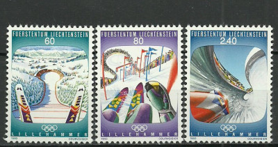 Liechtenstein 1993 - Jocurile Olimpice Lillehammer, serie neuzat foto