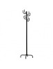 Cuier pom metalic HM W11, robust, cu 8 agatatori, pentru hol, salon, sala asteptare, negru