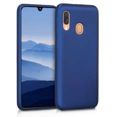 Husa pentru Samsung Galaxy A40, Silicon, Albastru, 48546.64 foto