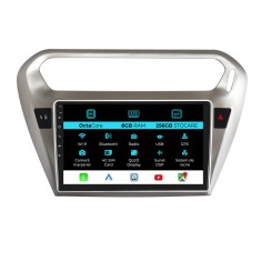 Navigatie Dedicata Peugeot 301, Citroen C-Elysee (2013-2018), 9Inch, 8Gb Ram, 256Gb Stocare, Carplay