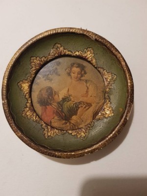 Lot vintage de 2 mici tabloase italiene foto