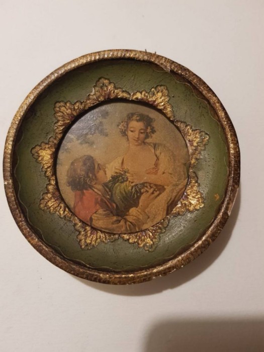 Lot vintage de 2 mici tabloase italiene