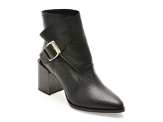 Botine elegante EPICA negre, 6125099, din piele naturala