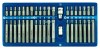 Trusa Biti VOREL 40 piese CrV, Spline, Torx, Hex, 30/75mm, Adaptor 1/2&quot;, 3/8&quot; - Ateliere Depanare/Mecanica Auto