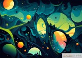 Tablou &bdquo;Ethereal Fragment&rdquo; - Print Digital - P&acirc;nză Bumbac 100% pe Șasiu din lemn