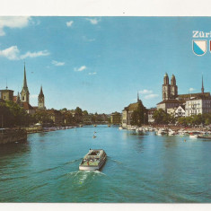 SH1-Carte Postala-ELVETIA- Zurich, Necirculata