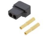 Conector mamă 2mm crimpat, 2 pini