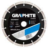 Disc diamantat segmentat 180x22 mm pentru zidarie, beton si piatra Graphite