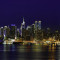Fototapet autocolant Manhattan, New York noaptea, 250 x 150 cm