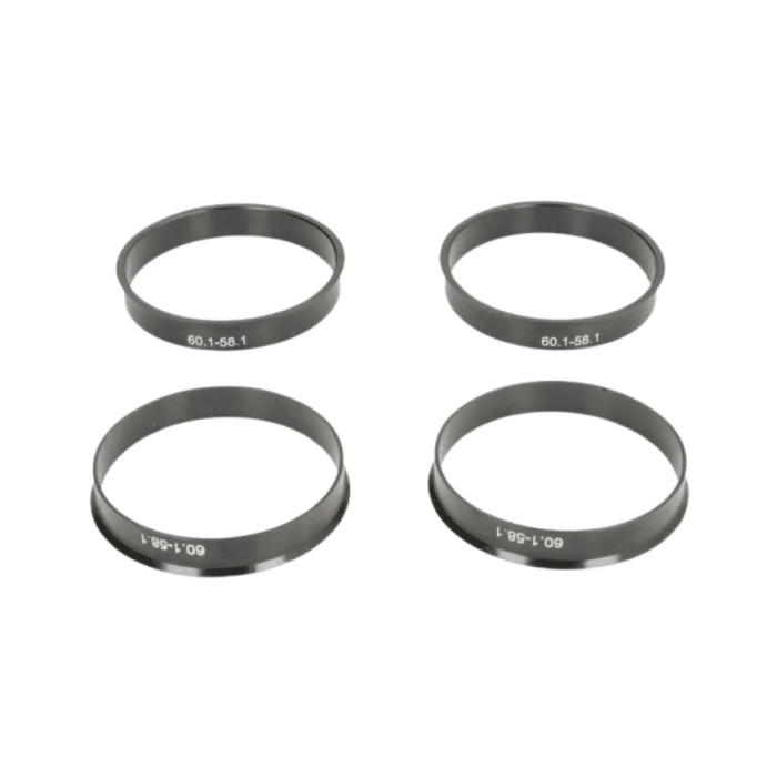 Set 4 inele centrare din ABS 60.1X58.1 mm pentru&nbsp;jante&nbsp;aliaj