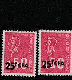 Reunion 1971 - Supratipar CFA , Mi.471 , 2 timbre, Regi, Nestampilat