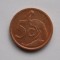5 CENTS 2010 AFRICA DE SUD-ISEWULA AFRIKA