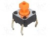 Microintrerupator, 6x6mm, OFF-(ON), SPST-NO, OMRON OCB - B3F-1055