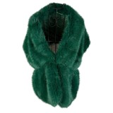 Fular din blana ecologică de lux verde