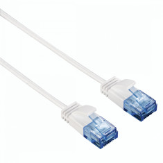 Cablu de retea Hama 135775 UTP Slim-Flexible 0.75m Alb foto