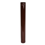 Burlan recuperator de caldura rotund &Oslash;130 mm, maro mat, pentru sobe