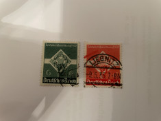 deutsches reich serie timbre stampilata foto