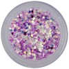 Paiete de 1mm &icirc;n pulbere - hexagoane roz-violet, INGINAILS