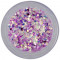 Paiete de 1mm &icirc;n pulbere - hexagoane roz-violet