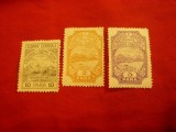 3 Timbre Albania 1913 nelistate , sarniera