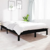 Cadru de pat Super King, negru, 180x200 cm, lemn masiv de pin, vidaXL