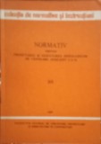 NORMATIV PRIVIND PROIECTAREA SI EXECUTAREA INSTALATIILOR DE VENTILARE, INDICATIV I.5-79-INSTITUTUL CENTRAL -252990
