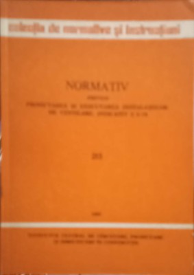 NORMATIV PRIVIND PROIECTAREA SI EXECUTAREA INSTALATIILOR DE VENTILARE, INDICATIV I.5-79-INSTITUTUL CENTRAL -252990 foto
