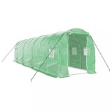 Cumpara ieftin Sera cu cadru din otel, verde, 16 m&sup2;, 8x2x2 m