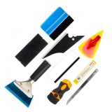 Set unelte pentru aplicare folie auto 24 piese AMiO, pentru colantare, montaj folie pe geamuri, lampi, stickere si suprafete cu forme complexe