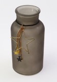 Decoratiune Craciun - Deco Jar with Gold Star, 8x18cm | Kaemingk