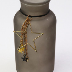 Decoratiune Craciun - Deco Jar with Gold Star, 8x18cm | Kaemingk