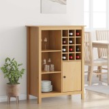 vidaXL Cabinet pentru vin HILL Maro miere 79.5 x 40 x 107.5 cm 42025037