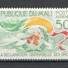 Mali.1963 Posta aeriana-15 ani Declaratia drepturilor omului DM.24