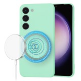 Husa silicon Samsung Galaxy S23 Techsuit SoftFlex MagSafe, verde deschis