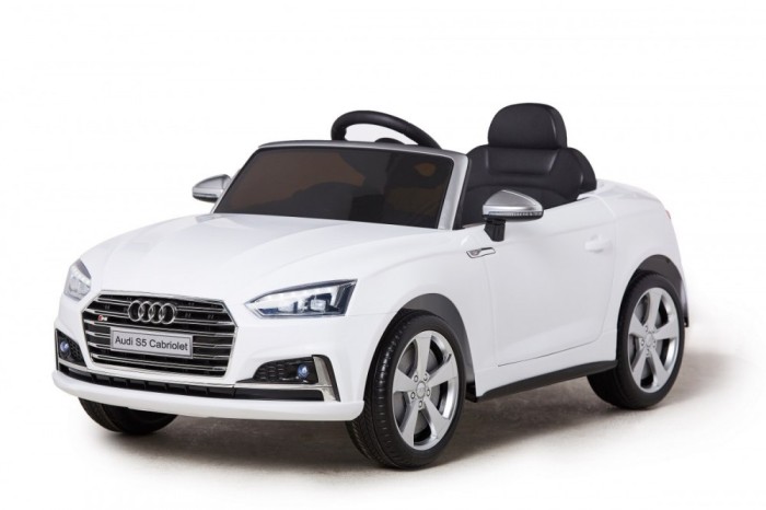 Masinuta electrica Audi S5 Cabrio, alb Masinuta electrica Audi S5 Cabrio, alb
