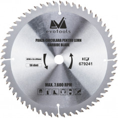 Panza Circulara Vidia Lemn 300x2.5x30 mm, 56 dinti, Evotools 638005 foto