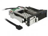 Rack intern 5.25&quot; pentru HDD SATA 2.5&quot; + 3.5&quot;, 2xUSB 3.0, Delock 47209