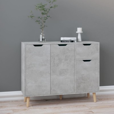 vidaXL Servantă, gri beton, 90x30x72 cm, lemn prelucrat 326817 foto