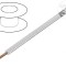 Cablu SiF 1x2,5mm2 litat Cu silicon alb 300V 500V 50-180&deg;C