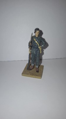 Soldat din plumb Ref.01-007 Soldat american Normandia 1944 WW II Metal and Soul 1:32 foto