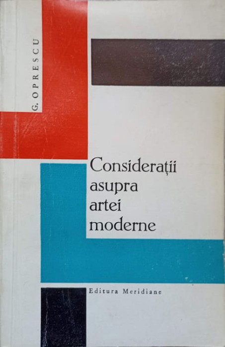 CONSIDERATII ASUPRA ARTEI MODERNE-G. OPRESCU-221939