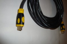 Cablu monitor placa video HDMI gold lungime 1m foto