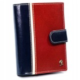 Biroul vertical colorat pentru bărbați cu &icirc;nchidere, piele naturală RFID