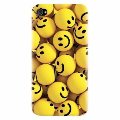 Husa silicon pentru Apple Iphone 4 / 4S, Smiles 002 foto