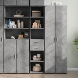 VidaXL Dulap &icirc;nalt, gri beton, 40x42,5x185 cm, lemn prelucrat